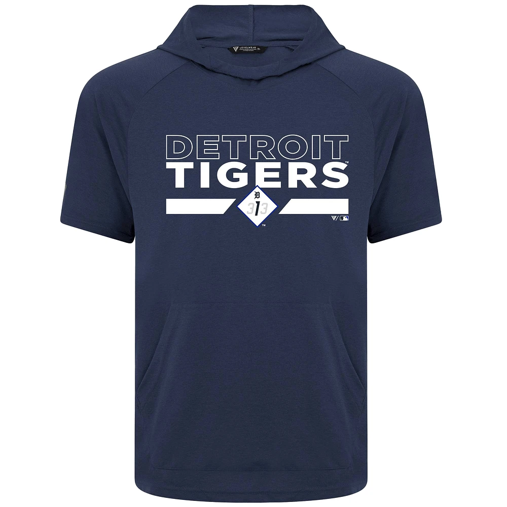 T-shirt à capuche bleu marine pour homme, City Connect Phase No Hitter, des Detroit Tigers