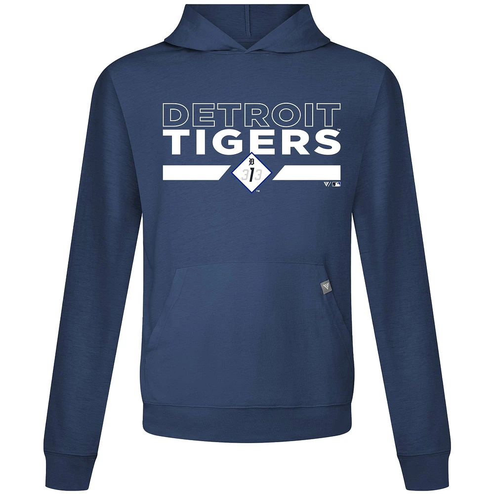 Men's Levelwear  Navy Detroit Tigers City Connect Relay No Hitter Pullover Hoodie