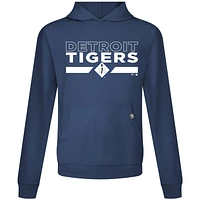 Men's Levelwear  Navy Detroit Tigers City Connect Relay No Hitter Pullover Hoodie
