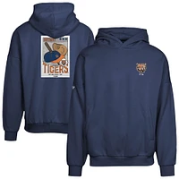 Men's Levelwear  Navy Detroit Tigers Contact Pro Card Pullover Hoodie