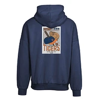 Men's Levelwear  Navy Detroit Tigers Contact Pro Card Pullover Hoodie