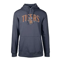 Men's Levelwear Navy Detroit Tigers Cooperstown Collection Podium Retro Pullover Hoodie