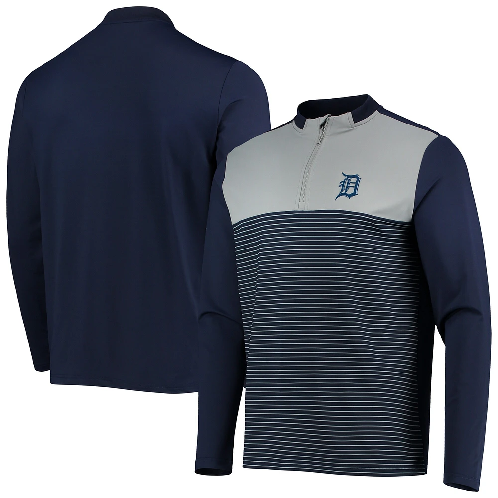 Men's Levelwear Navy Detroit Tigers Insignia Wade Half-Zip Jacket