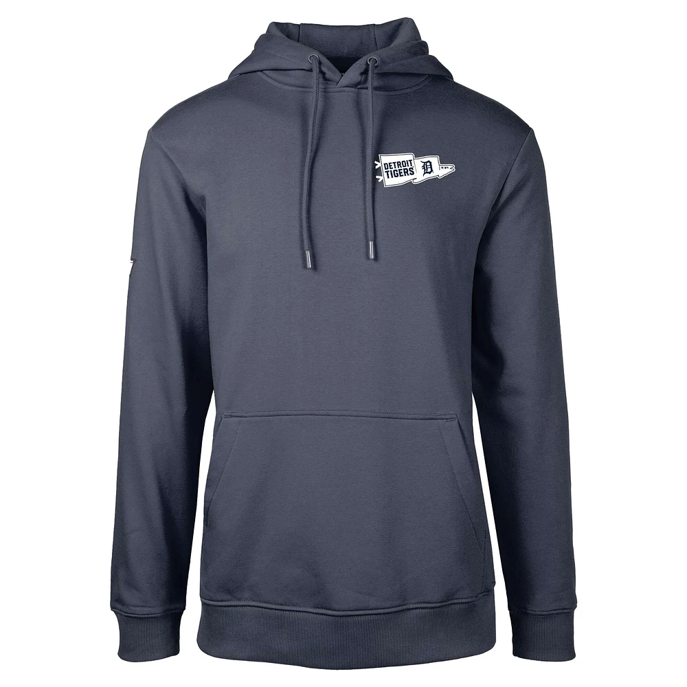 Men's Levelwear  Navy Detroit Tigers Podium Rafters Pullover Hoodie