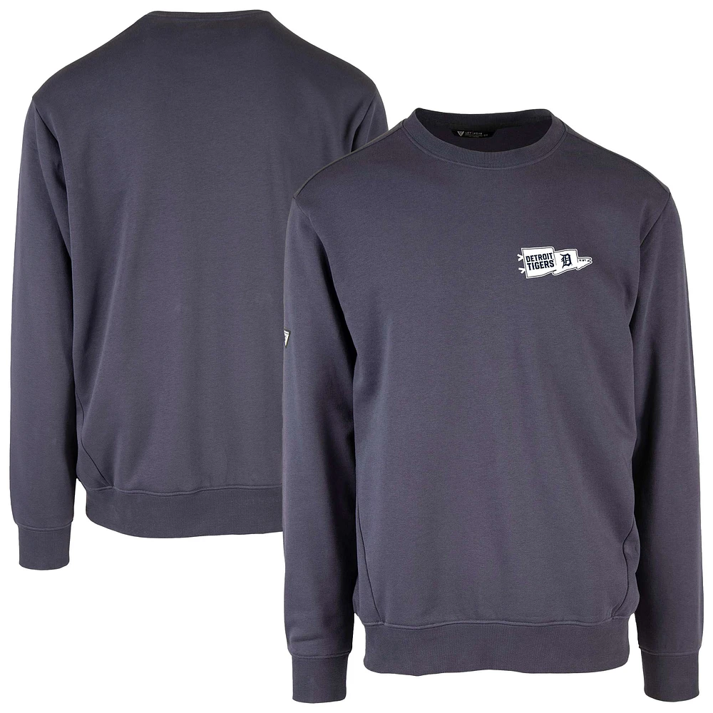 Men's Levelwear  Navy Detroit Tigers Zane Rafters Pullover Sweatshirt