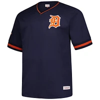 Men's Mitchell & Ness Navy Detroit Tigers Big Tall V-Neck T-Shirt