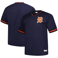 Men's Mitchell & Ness Navy Detroit Tigers Big Tall V-Neck T-Shirt
