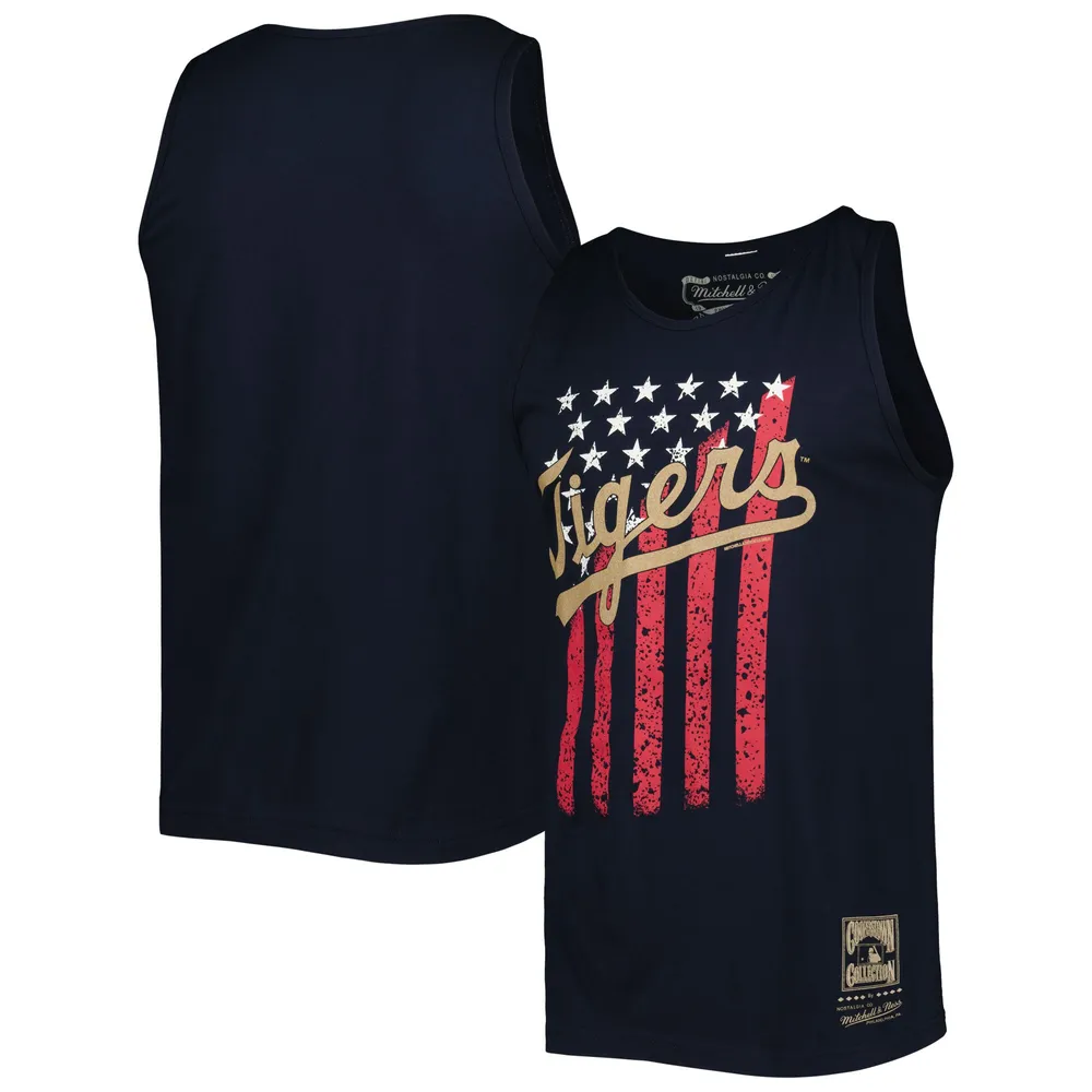 Lids Detroit Tigers Mitchell & Ness Cooperstown Collection Stars and  Stripes Tank Top - Navy