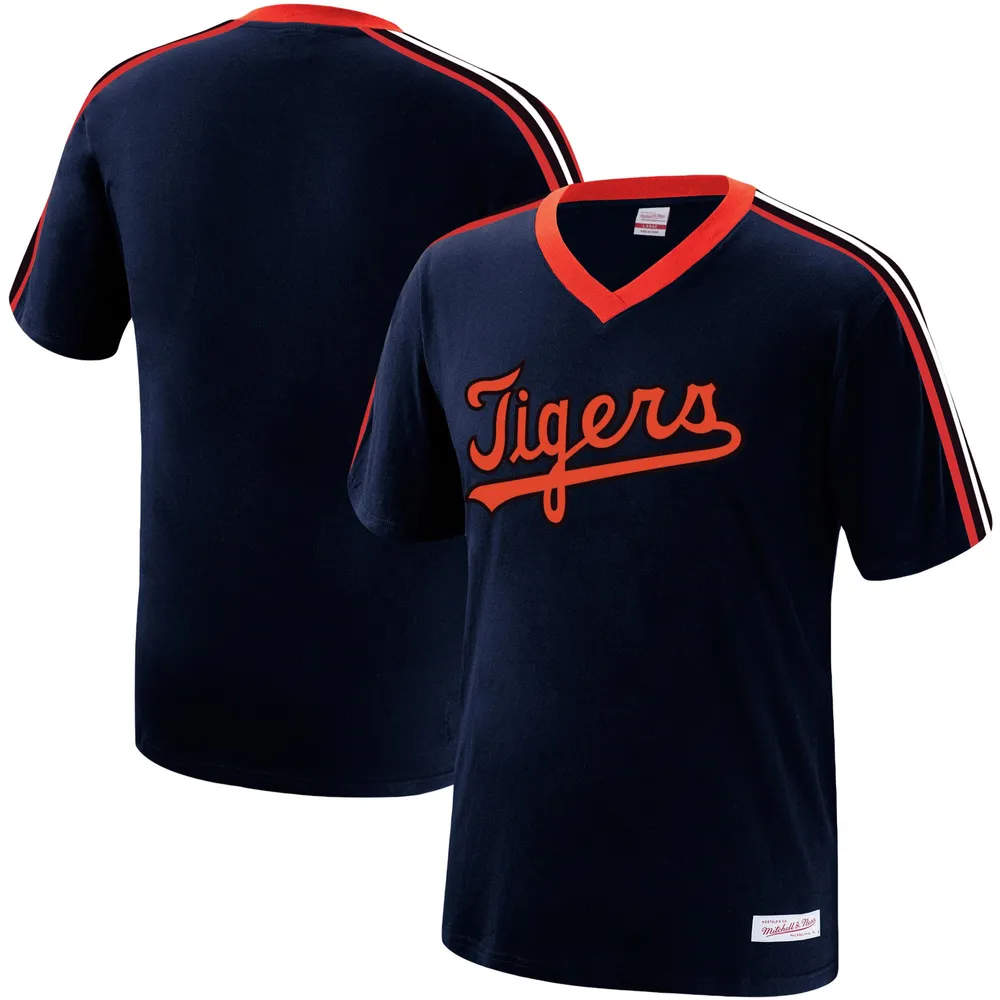 Lids Detroit Tigers Mitchell & Ness Overtime Win V-Neck T-Shirt