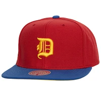 Casquette Snapback Hometown des Detroit Tigers rouge/royal Mitchell & Ness pour homme