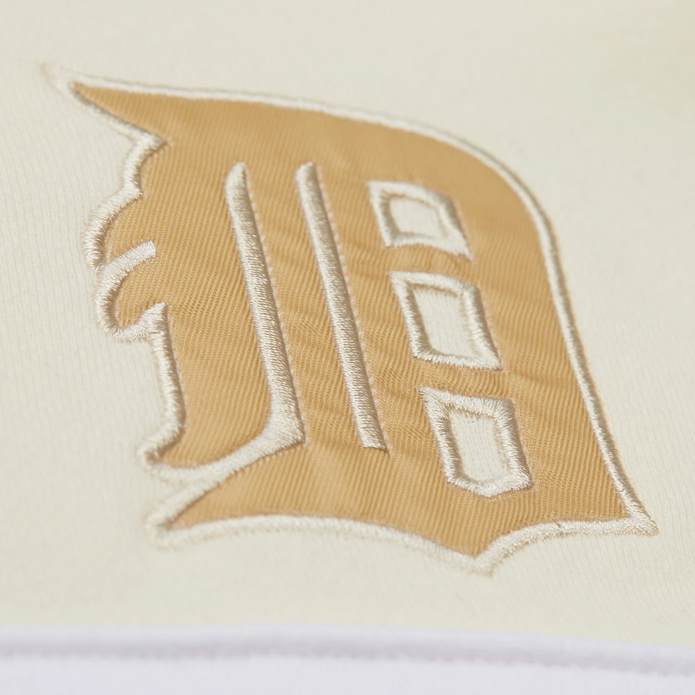 Men's Mitchell & Ness Tan/Cream Detroit Tigers Head Coach Pullover Hoodie