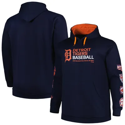 Lids Detroit Tigers Mitchell & Ness Head Coach Pullover Hoodie - Navy