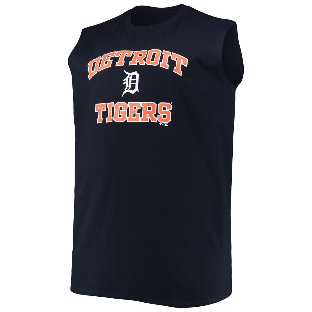 Profile Men's Navy Detroit Tigers Big & Tall Jersey Muscle Tank Top