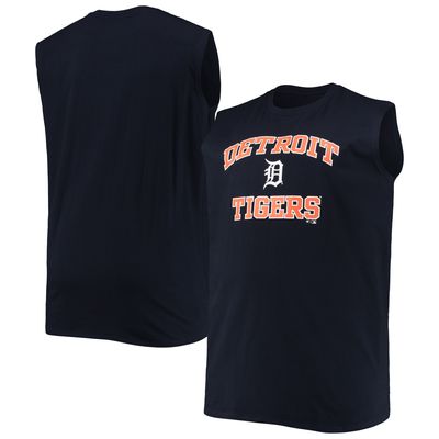 Men's Navy Houston Astros Big & Tall Jersey Muscle Tank Top