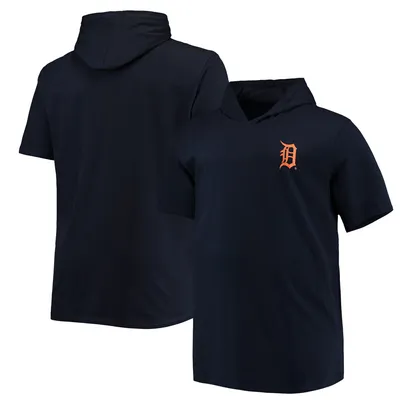 Profile Men's Navy Detroit Tigers Jersey Muscle Sleeveless Pullover Hoodie