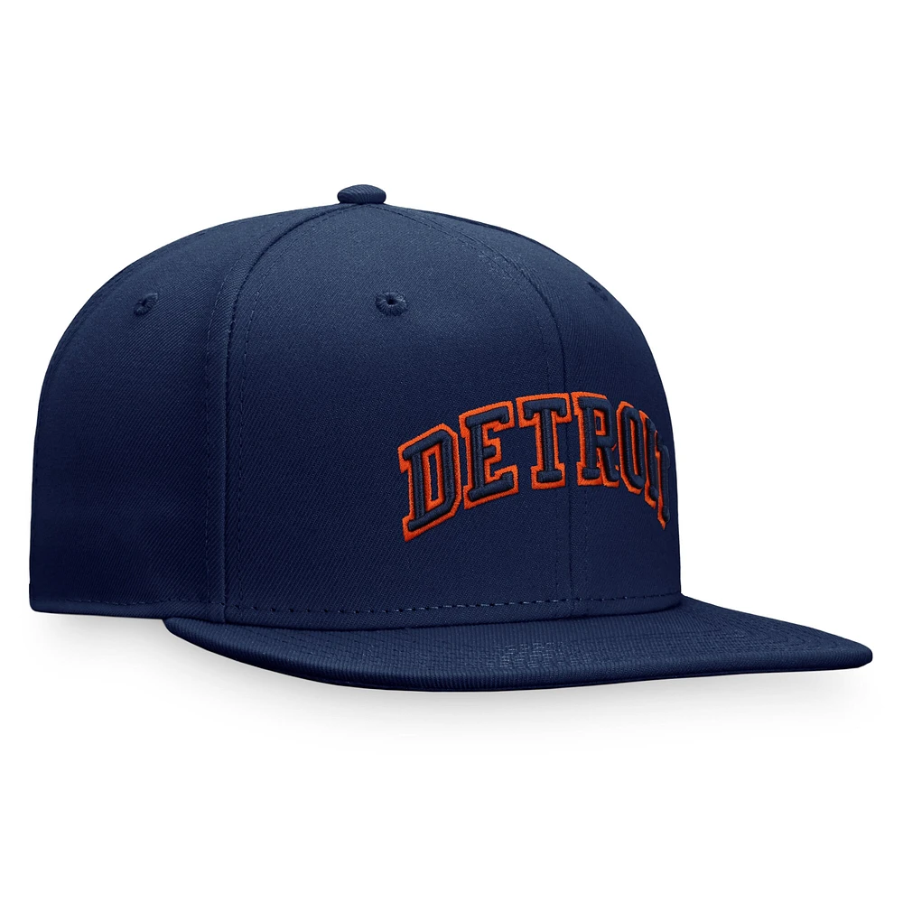 Casquette ajustée pour homme de la collection Cooperstown des Detroit Tigers bleu marine