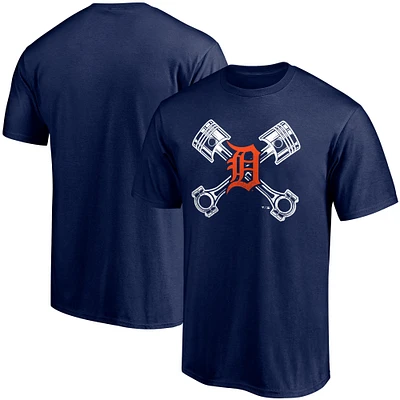 T-shirt bleu marine de la collection Hometown des Tigers Detroit marque fanatiques pour hommes