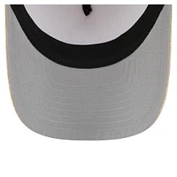 Men's New Era Beige Detroit Tigers Cotton Weave M-Crown A-Frame 9FORTY Adjustable Hat