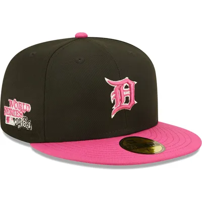 New Era Men's Black, Pink Brooklyn Dodgers 1955 World Series Champions  Passion 59FIFTY Fitted Hat