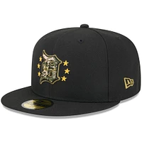 Casquette ajustée 59FIFTY pour la Journée des forces armées 2024 New Era noire Detroit Tigers hommes