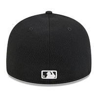 Men's New Era Black Detroit Tigers 2025 MLB Clubhouse Low Profile 59FIFTY Fitted Hat