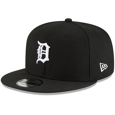 Casquette Snapback 9FIFTY des Detroit Tigers New Era noire pour homme