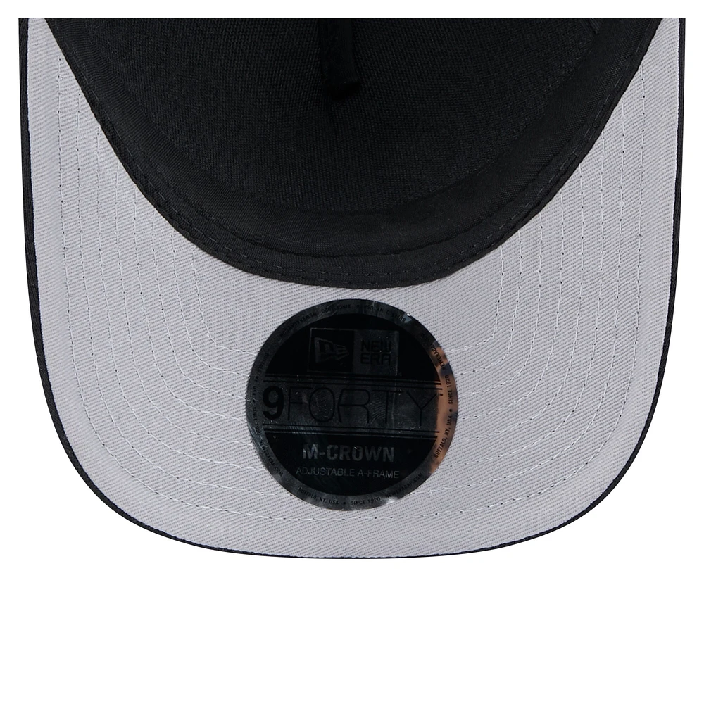 Casquette ajustable Detroit Tigers 9FORTY A-Frame M-Crown Trucker noire New Era pour homme