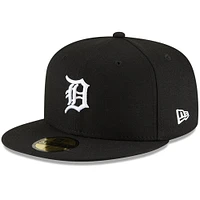 Casquette ajustée 59FIFTY avec logo Detroit Tigers New Era pour homme, noire