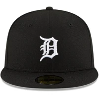 Casquette ajustée 59FIFTY avec logo Detroit Tigers New Era pour homme, noire