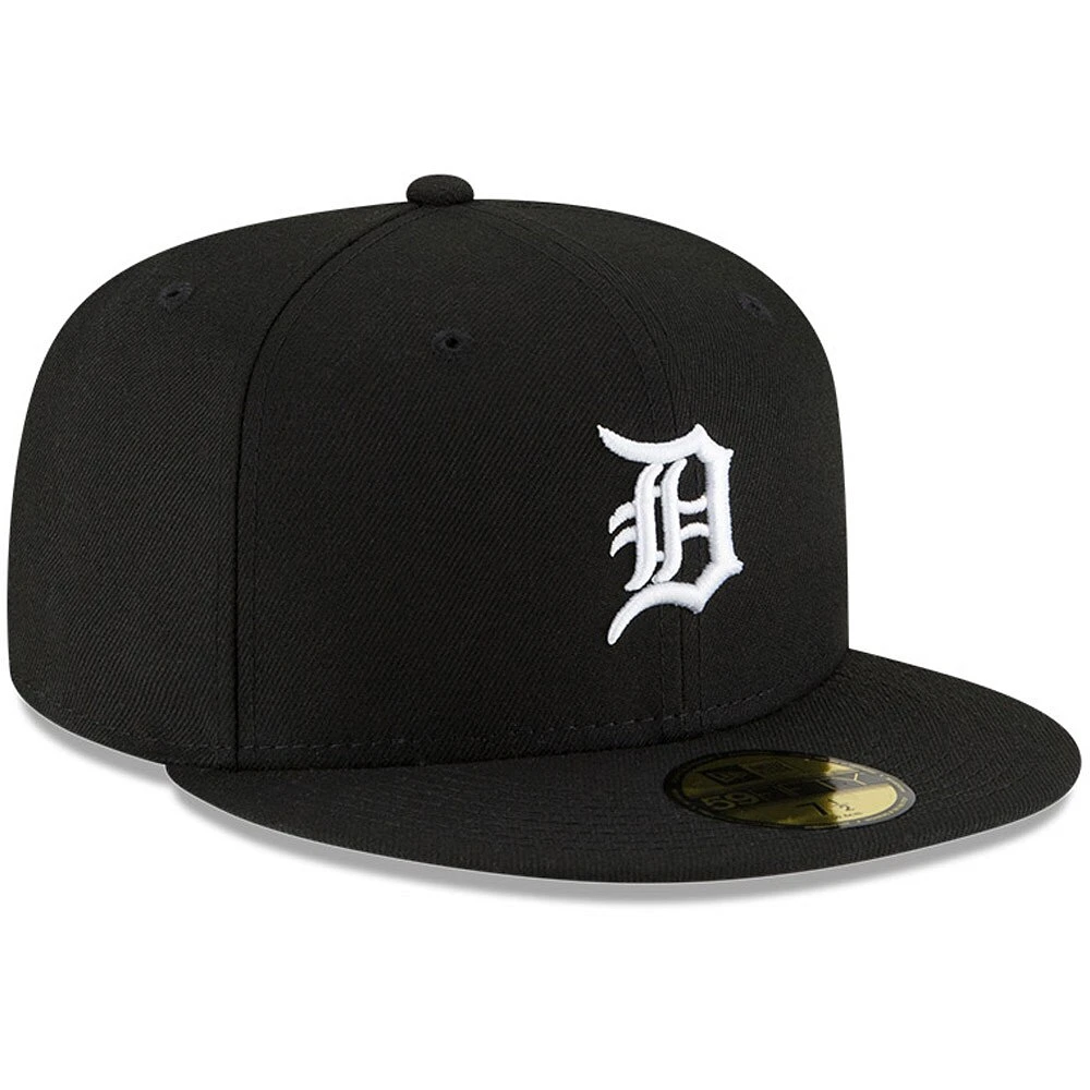 Casquette ajustée 59FIFTY avec logo Detroit Tigers New Era pour homme, noire