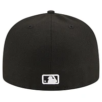 Men's New Era Black Detroit Tigers Logo 59FIFTY Fitted Hat