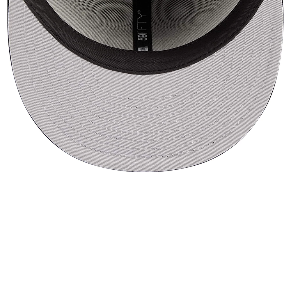Men's New Era Black Detroit Tigers Logo 59FIFTY Fitted Hat
