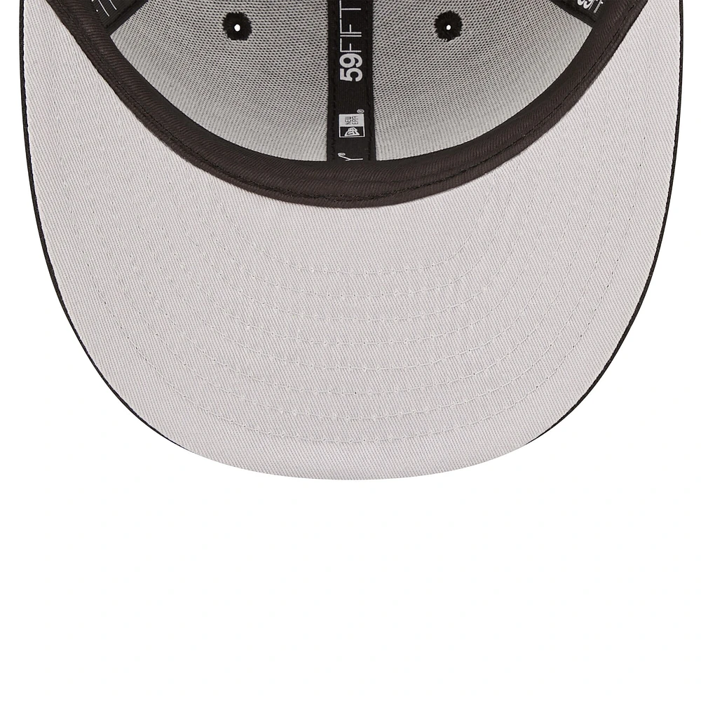 Casquette ajustée 59FIFTY à profil bas des Detroit Tigers New Era pour hommes, noire