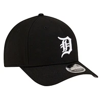 Men's New Era  Black Detroit Tigers Player Replica 9FORTY Adjustable Hat