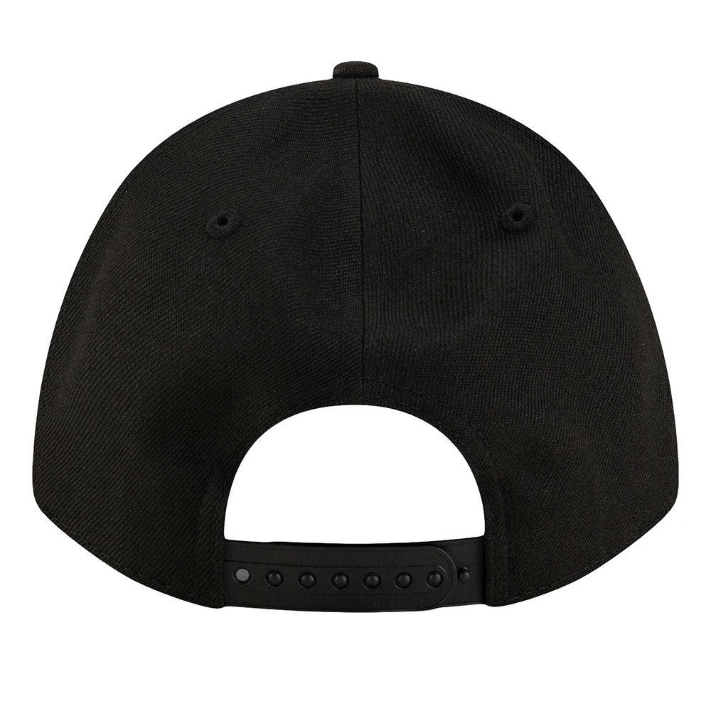 Men's New Era  Black Detroit Tigers Player Replica 9FORTY Adjustable Hat