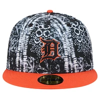 Casquette ajustée 59FIFTY noire des Detroit Tigers Sands New Era pour hommes