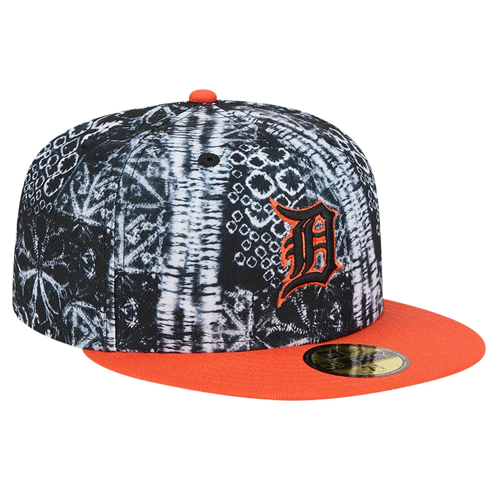 Men's New Era Black Detroit Tigers Sands 59FIFTY Fitted Hat