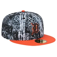 Casquette ajustée 59FIFTY noire des Detroit Tigers Sands New Era pour hommes