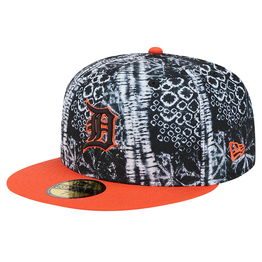 Men's New Era Black Detroit Tigers Sands 59FIFTY Fitted Hat