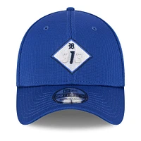 Casquette d'entraînement au bâton 39THIRTY Flex City Connect bleue des Detroit Tigers de New Era pour homme