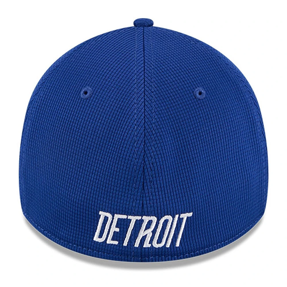 Casquette d'entraînement au bâton 39THIRTY Flex City Connect bleue des Detroit Tigers de New Era pour homme