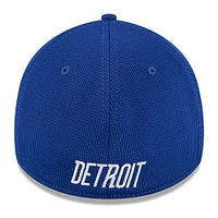 Casquette d'entraînement au bâton 39THIRTY Flex City Connect bleue des Detroit Tigers de New Era pour homme