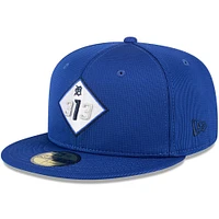 Men's New Era Blue Detroit Tigers City Connect Batting Practice 59FIFTY Fitted Hat
