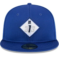 Men's New Era Blue Detroit Tigers City Connect Batting Practice 59FIFTY Fitted Hat