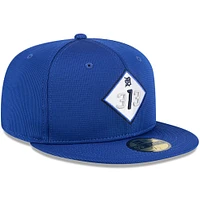 Men's New Era Blue Detroit Tigers City Connect Batting Practice 59FIFTY Fitted Hat