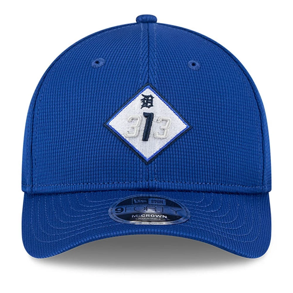 Men's New Era Blue Detroit Tigers City Connect Batting Practice 9FORTY M-Crown Adjustable Hat