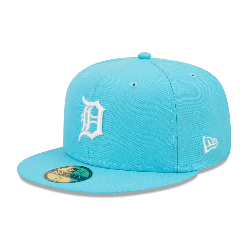 Lids Detroit Tigers New Era Vice Highlighter Logo 59FIFTY Fitted Hat - Blue
