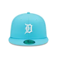 Lids Detroit Tigers New Era Vice Highlighter Logo 59FIFTY Fitted Hat - Blue