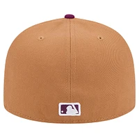 Men's New Era Brown/Purple Detroit Tigers Two-Tone Color Pack 59FIFTY Fitted Hat