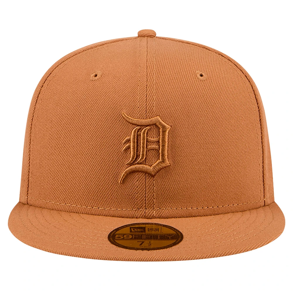 Men's New Era Brown Detroit Tigers Color Pack 59FIFTY Fitted Hat